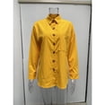 thumbnail image 2 of 1pcs-casual long sleeve shirt-yellow-L, 2 of 5