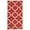 Red, variant on SAFAVIEH Courtyard Becky Geometric Indoor/Outdoor Area Rug, Red, 2' x 3'7"