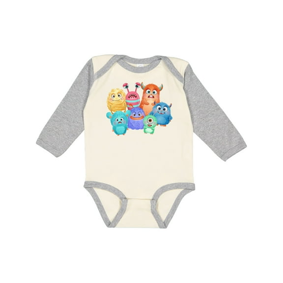 Inktastic Halloween Monsters Boys or Girls Long Sleeve Baby Bodysuit