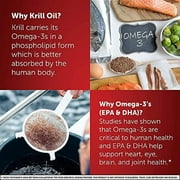 MegaRed Omega-3 Krill Oil Supplement 1000mg - Ultra Strength Softgels (60 Count in A Box), Has No Fishy Aftertaste, Has EPA and DHA, Antioxidant, Astaxanthin- 2 Pack