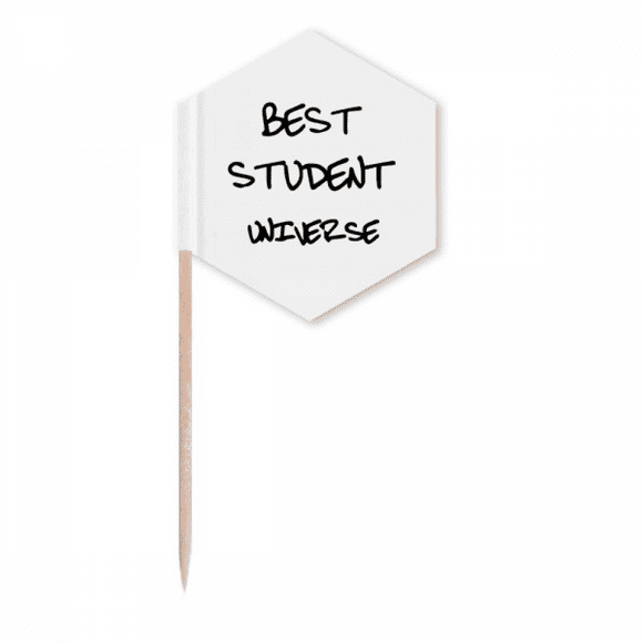 Best Student Universe Student Quote Toothpick Flags Cupcake Picks Party Celebration