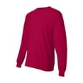 thumbnail image 3 of Hanes Men’s Beefy-T Long Sleeve T-Shirt, Crew Neck, Durable Pre-Shrunk Cotton Tee, Deep Red, L, 3 of 4