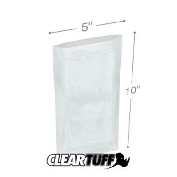 International Plastics PB30510 5 x 10 in. Clear Poly Bags, 0.003 Gauge - Case of 1000