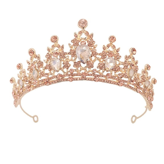 GOOHOCHY Beautiful and Durable Rhinestone Crown Hairband for Wedding and Special Occasions Multi 1 Pc