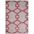 thumbnail image 6 of HAND KNOTTED WOOL GEOMETRIC MODERN AREA RUGS - 6'x9', Rectangle Shape, Beige Red Color, Classic Traditional Design, Low Pile Handmade Area Rugs for Living Room, Bed Room (N00944), 6 of 10