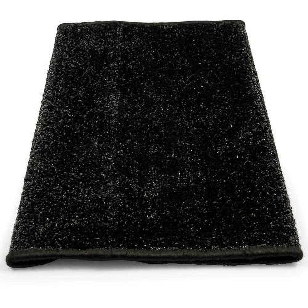 Camco Premium Wrap-Around RV Step Rug | Measures 22-inches by 20-inches | Black (42936)
