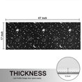 thumbnail image 5 of Kitchen Rugs Sets Of 2,Black Star Planet Moon Pattern Anti Fatigue Kitchen Mat Rugs Non Slip Washable,Decorative Kitchen Floor Mats for Kitchen,Sink,Laundry,17"X47", 5 of 5