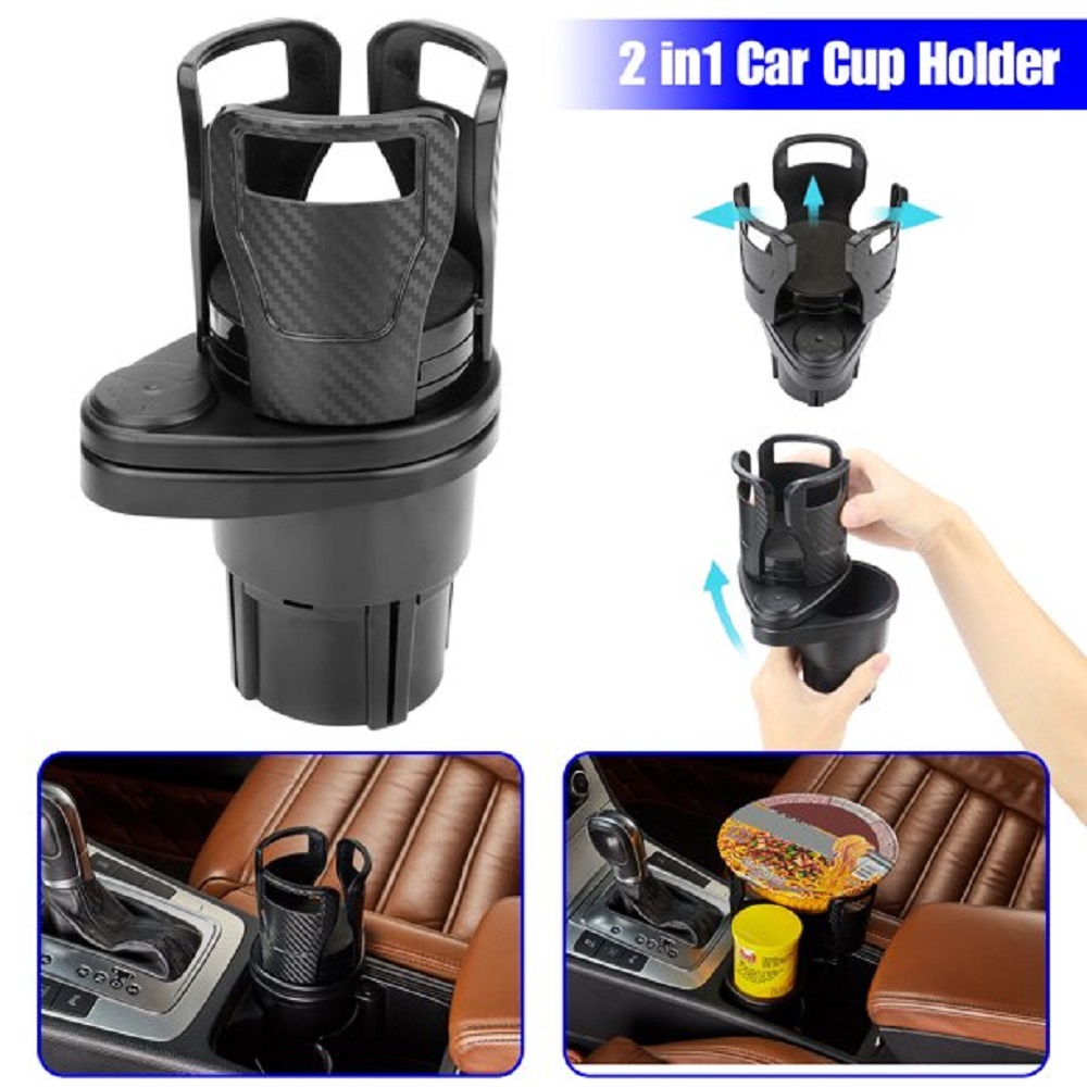 2 in 1 Car Cup Holder Expander Organizer,Auto Cup Holders Expander