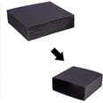 thumbnail image 4 of Paquete de 20 cajas de cartón kraft con cajón, ideales para envolver regalos, jabón, joyería, dulces, recuerdos de boda y otros obsequios. Color negro (medidas exteriores: 5 x 4,25 x 1,65 pulgadas)., 4 of 9