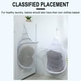 thumbnail image 5 of AZXY Collapsible Laundry Basket,Hanging Laundry Hamper Bag Door,Fabric Dirty Clothes Storage Basket Small,Foldable Dirty Clothes Hamper White, 5 of 9
