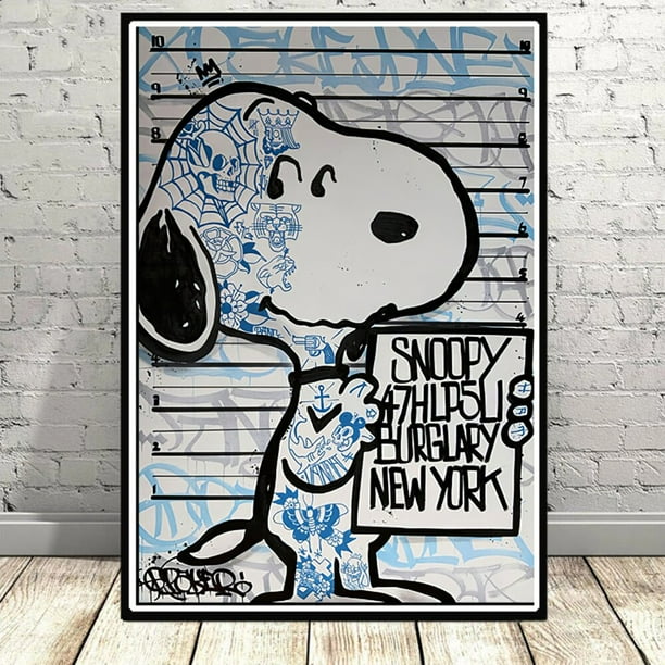 Disney Cartoon Characters Canvas Poster Graffiti Mickey Mouse Donald Duck Home Room Decor Wall Art Painting Mural Print Pictures15X20cm Unframed Gao Jinjia LED