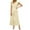 Beige, variant on aidice Dressy Jumpsuits for Women Office V Neck Ruffle Cap Sleeve Ruched Cropped Wide Leg Pants Rompers