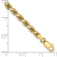 thumbnail image 2 of 14k Yellow Gold Bracelet Chain Styles Rope 4 mm 7 in Diamond-cut with Lobster Clasp, 2 of 2