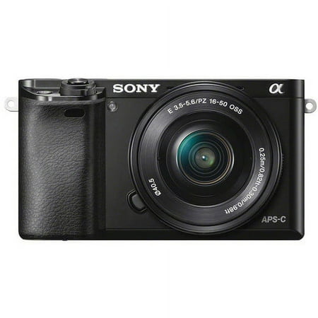 Sony Alpha a6000 Mirrorless Interchangeable-Lens Camera with 16-50mm and 55-210mm Lens - Black