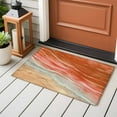 thumbnail image 5 of Burnt Orange Ombre Coastal Bathroom Mat 2x3 FT, Non Slip Small Kitchen Mat, Summer Nautical Beach Ocean Seaside Washable Soft Backed Front Door Throw Rug Indoor Outdoor Doormat for Entryway Sink, 5 of 9