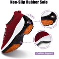 thumbnail image 3 of Sneakers Breathable Women Walking Shoes Slip on Trainers Women's Comfortable Casual Ladies Athletic Shoe Thick Bottom, 3 of 14