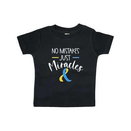 

Inktastic No Mistakes Just Miracles Down Syndrome Awareness Gift Baby Boy or Baby Girl T-Shirt