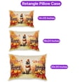 thumbnail image 3 of Happy Thanksgiving Siamese Give Thanks Fall Beanie Scarf Welcome Pillowcase Double Sided Cat Lover Kitten Owner Gifts Pillow Case Covers - 00020, 3 of 3