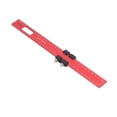 thumbnail image 1 of Woodworking Pocket Ruler, Aluminum Alloy Rust Proof Red Black Sturdy 300mm Slide Stop Marking Ruler  for Product Design, 1 of 8