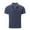 A0263-Navy, variant on POTETI Short Sleeve Mens Polo Shirts Collared Athletic Shirts Moisture Wicking Mesh Zipper Tops