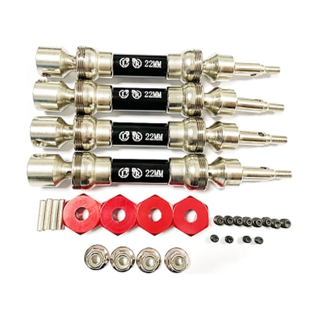 Vogacara Eje delantero trasero de acero inoxidable ARRMA 1/8 RC 3S INFRACCIÓN Materiales ligeros Kits de construcción modelo Negro