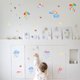 thumbnail image 4 of 2 pegatinas de pared de arcoíris con diseño de nubes y dibujos del clima, pegatinas de pared de acuarela, estrellas, lunas, corazones y lluvias, vinilos para decorar habitaciones de niñas., 4 of 8