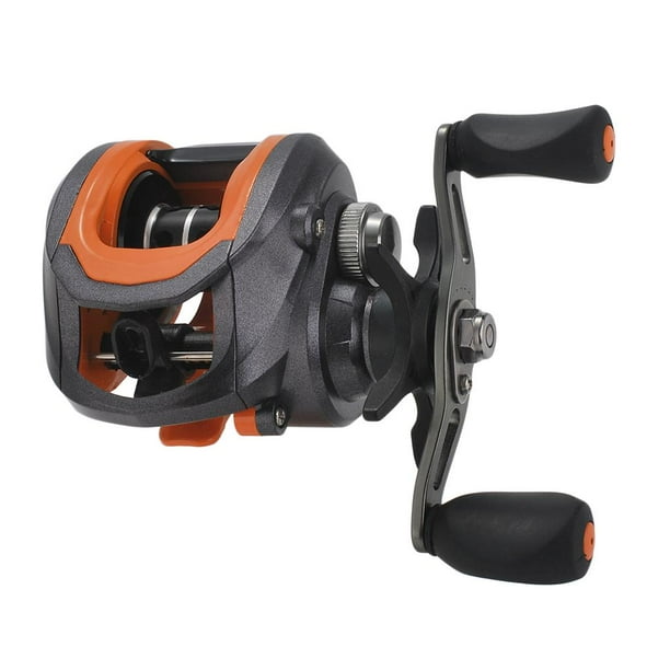 Carrete de baitcasting de alta resistencia, carrete de pesca de lanzamiento largo, rueda de -derecha Cola Carrete de pesca Baitcasting