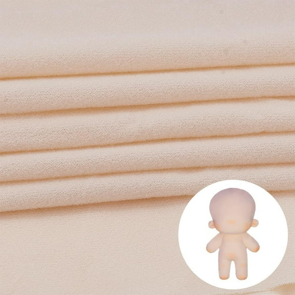 Doll Making Fabric 59 x 59 Inch Quilting Patchwork Squares Doll Skin Sewing Fabrics Lightweight Sewing Material Light Skin Tone Fabric for DIY Handmade Crafting Making 1 pc