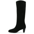 thumbnail image 3 of Journee Womens Jovey Pull On Almond Toe Boots, 3 of 10