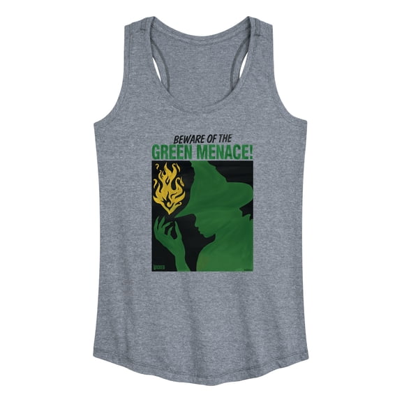 Wicked: Part 2 -  Elphaba Green Menace - Women's Racerback Sleeveless Graphic Tank Top