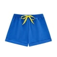 thumbnail image 7 of Nilvkv Girls Shorts, Shorts for Girls, Youth Solid Color Lightweight Stretchy Soft Lounge Shorts Casual Summer Daily Wear Blue 7-8 Years, 7 of 7