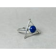 thumbnail image 2 of Heaven Crafts Natural Lapis Lazuli Ring Blue Gemstone 925 Sterling Silver Gift For Her, 2 of 6