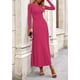 thumbnail image 3 of Vestido PRETTYGARDEN XL Conjunto de Top Corto y Falda de Punto Acanalado de Manga Larga, 3 of 7