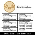 thumbnail image 2 of Kawaii Cute Dazed Confused Drool Face Wood Mini Charms Shapes DIY Craft Jewelry - No Hole - 16mm (22pcs), 2 of 7