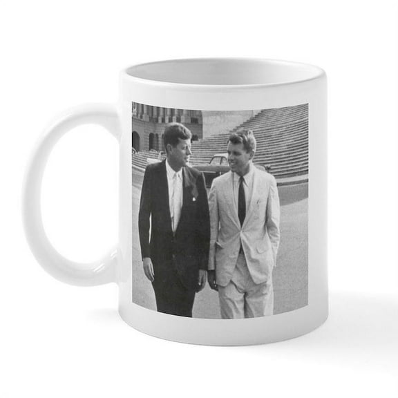 CafePress - JFK: John F. Kennedy / RFK: Robert F. Kennedy Mug - 11 oz Ceramic Mug - Novelty Coffee Tea Cup