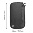 thumbnail image 4 of Travel Wallet Passport Card Holder Crossbody Shoulder Organizer Bag Abroad Ticket Document Protection Cover, 4 of 5