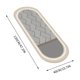 thumbnail image 3 of Alfombra de Fibra de Poliéster para Dormitorio o Mesita de Noche | Alfombra Antideslizante y Absorbente con Pelo Corto y Suave | Apta para Todas Las Estaciones, Fácil de Limpiar, Diseño Que Amplía El, 3 of 5