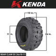 thumbnail image 2 of Kenda Bear Claw EX 24x10-11 Rear ATV 6 PLY Tires - 2 Pack, 2 of 9