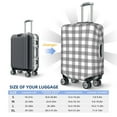 thumbnail image 6 of Balery Luggage Cover Gray Checkboard Print Suitcase Covers for Luggage Elastic Washable Suitcase Protector Fits 18-32 Inch Luggage-X-Large, 6 of 9