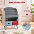 RUIE Kids Bookshelf with Open Compartment for Toddlers 3+ Years Old, 25 ...