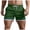 Army Green, variant on XDZJLR Men's Shorts Summer Solid Color Rainbow Pocket Drawstring Loose Casual Sports Straight Beach Breathable Mens Running Shorts S-4Xl