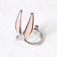 thumbnail image 2 of Anillos ajustables con Orejas de conejo para mujer, joyería de conejo rosa, anillos de apertura para chica, pareja de amantes, regalo de San Valentín, 2 of 4