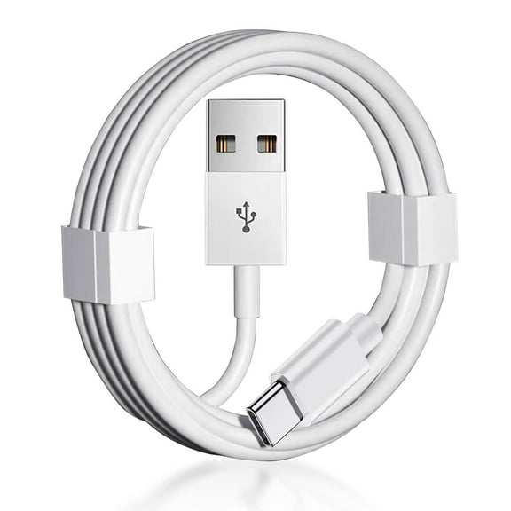 USB A to USB Type C Cable – 3FT, Fast Charging & Data Sync, Universal Compatibility – White