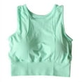 thumbnail image 4 of Women Racerback Sports Bras - High Impact Workout Gym Activewear Bra, Green, M, 4 of 9