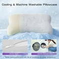 thumbnail image 3 of Side Sleeper Neck Pillow with Cooling Cover - High Density Memory Foam Curved Pillow for Adults (Grey), 3 of 7