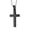 Black, variant on Mens Stainless Steel Wrench Rosary Double Cross Pendant USA Flag Cross Necklace-American Flag Cross - Black