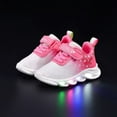 thumbnail image 4 of XIYON Kids Shoes For Boys And Girls Sneakers Toddlers Light Up Walking Shoes Non- Comfortable Breathable Casual Outdoor Play Shoes For 18-24 Months, 4 of 5