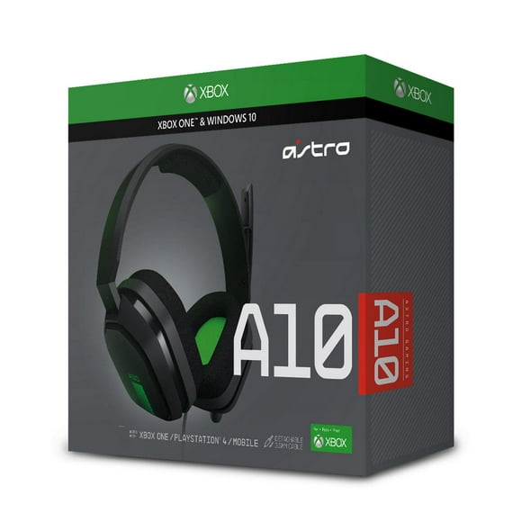 Casque d'écoute de jeu Astro A10 antibruit pour Xbox - gris et vert