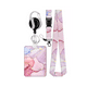 thumbnail image 1 of Porta Gafete Cordones Para Credenciales Cinta rosa marmoleado, 1 of 5