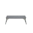thumbnail image 4 of Linon Rosemary 4-Piece Acacia Outdoor Chat Set with Coffee Table, Loveseat & Chairs, Gray/Navy, 4 of 18
